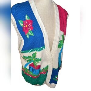 Koret Francisca vintage white sweater vest size XL‎